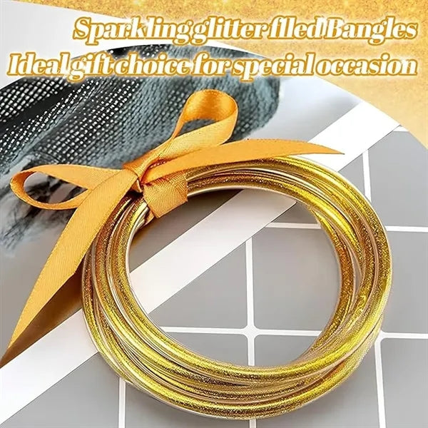 Sparkling Silicone Glitter Bracelet