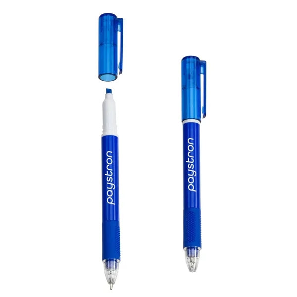 Skywriter Combo Recycled Plastic Ball Pen & Highlighter