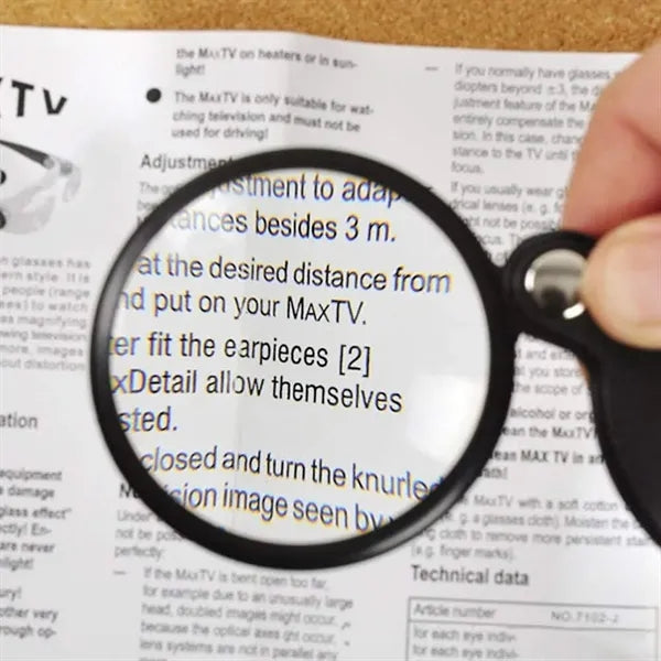 5X Mini Magnifying Glass Folding Pocket Magnifier