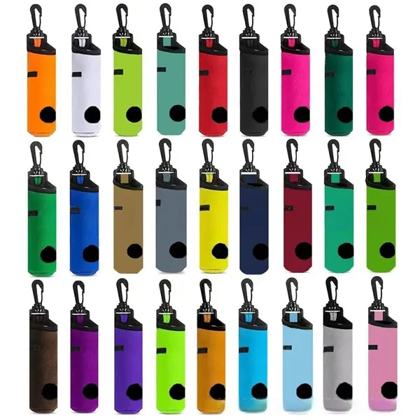 Neoprene golf bags with carabiners