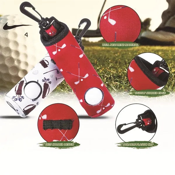 Neoprene golf bags with carabiners
