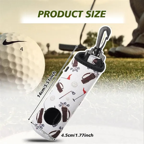 Neoprene golf bags with carabiners