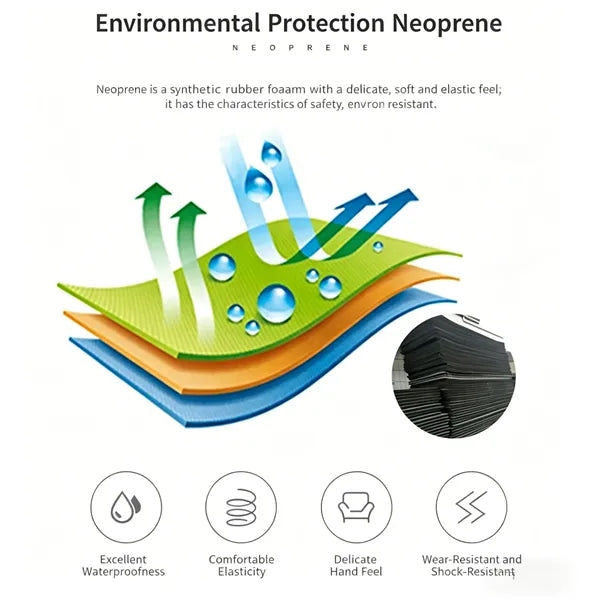Neoprene golf bags with carabiners