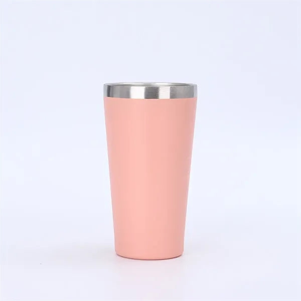 16 oz. Tapered Stainless Steel Insulated Travel Tumbler