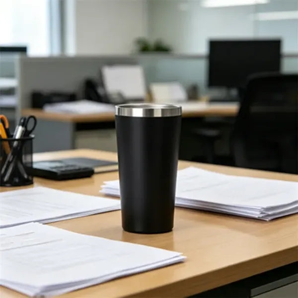 16 oz. Tapered Stainless Steel Insulated Travel Tumbler