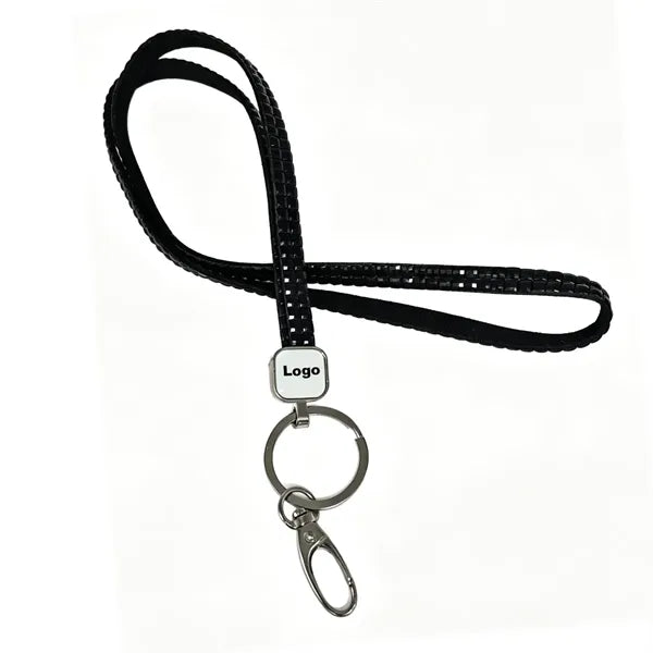 Rhinestone Lanyard with Customized Logo