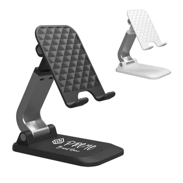 Adjustable Desktop Phone Stand W/ Foldable Dual Axis