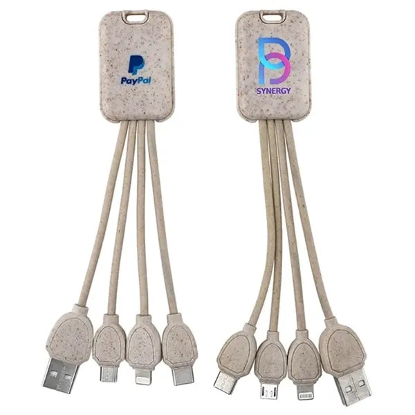 Eco Wheat Straw 4 in 1 Charging Cable