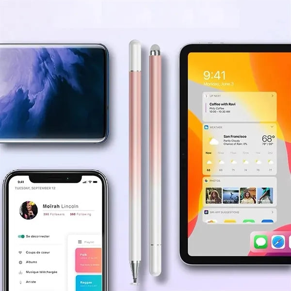 2-in-1 Capacitive Drawing Writing Stylus Pen