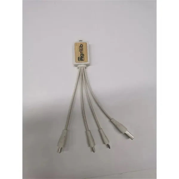 Eco Wheat Straw 4 in 1 Charging Cable