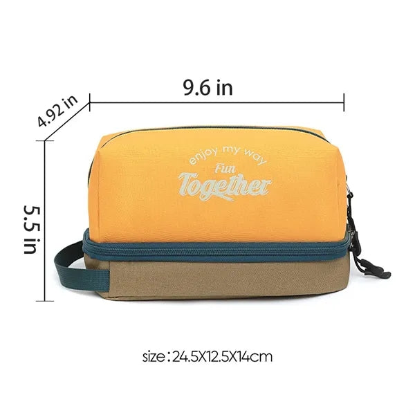 Toiletry Oxford Dry Wet Separation Cosmetic Bag