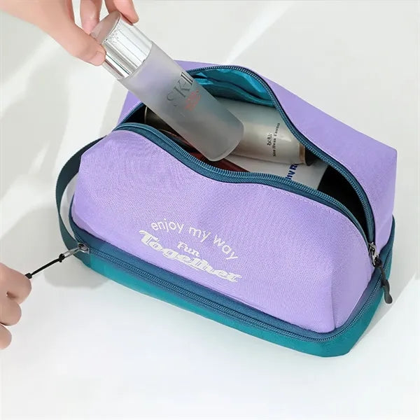 Toiletry Oxford Dry Wet Separation Cosmetic Bag