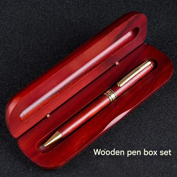 Bamboo Ballpoint Pen with Flip Gift Box