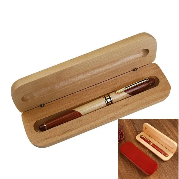 Bamboo Ballpoint Pen with Flip Gift Box