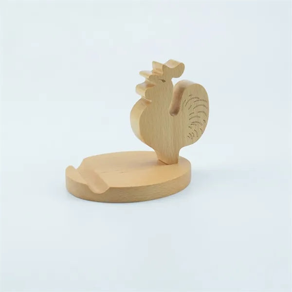 Animal Shape Solid Wood Phone Stand For Desktop