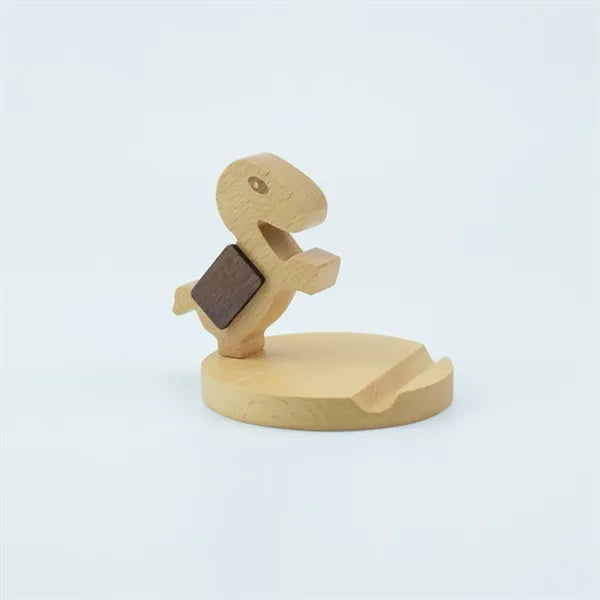 Animal Shape Solid Wood Phone Stand For Desktop