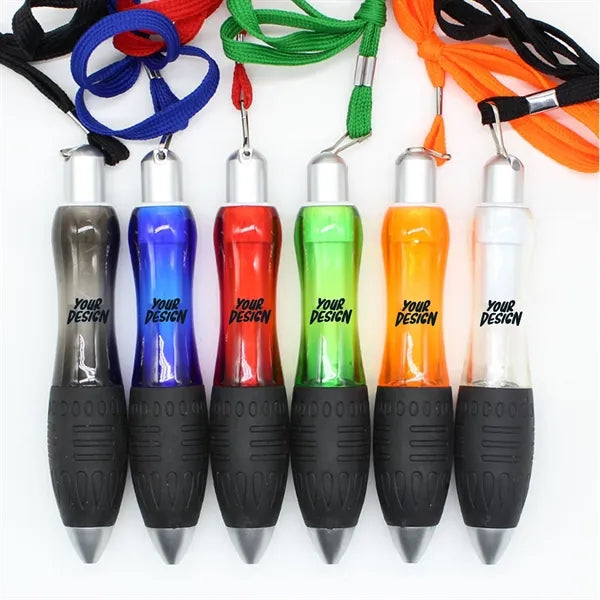 Big Fat Wide Grip Weighted Ballpoint Pens with Lanyard