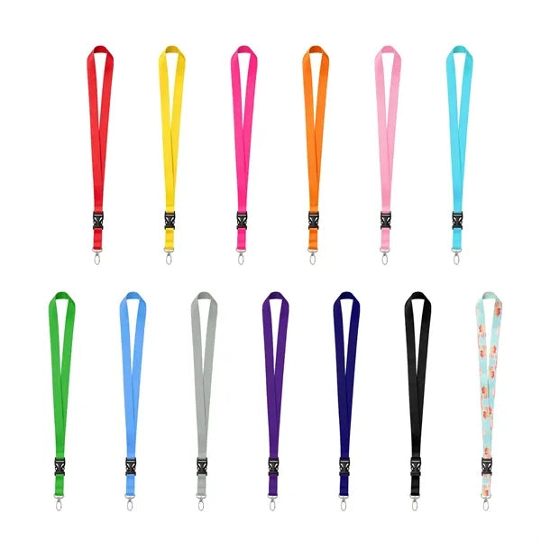 3/4" Sublimation Detachable ID Lanyard W/ Oval Hook