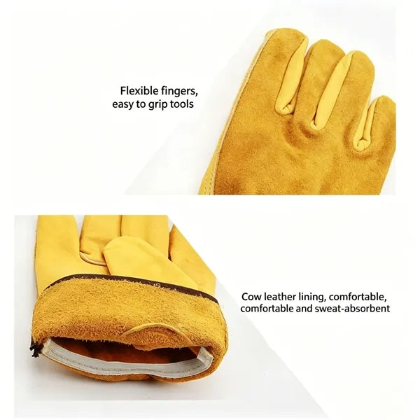 Cowhide Leather Work Gloves