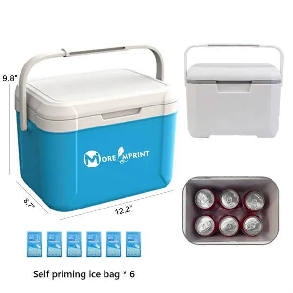 6L Portable Insulated Cooler Box Mini Travel Ice Chest