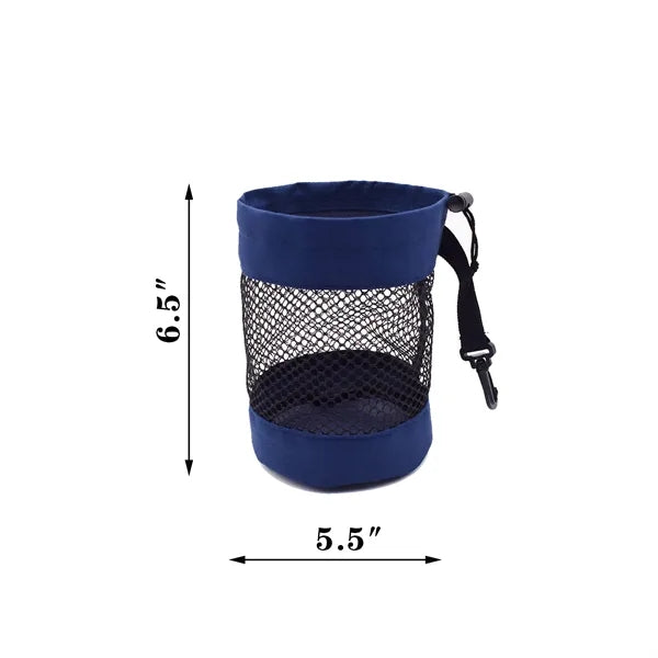 Heavy-Duty Nylon Golf Ball Storage Bag Holds 20 With R
