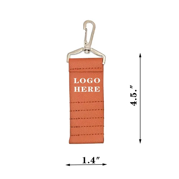 Premium Leather Set Keychain Holds 5 Golf Tees