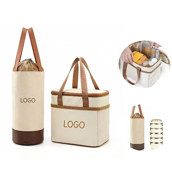 Insulated Bag Large Capacity Outdoor Picnic Lunch