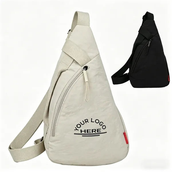 Nylon Commuter Sling Bag with Adjustable Strap