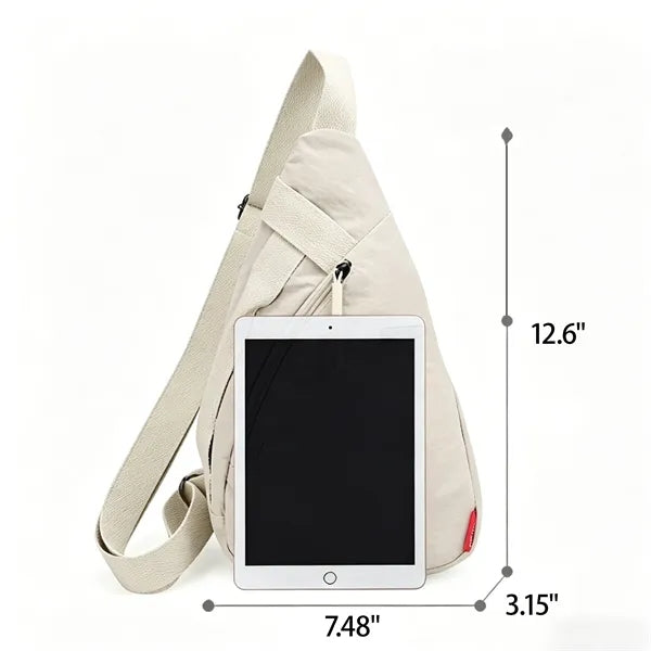 Nylon Commuter Sling Bag with Adjustable Strap