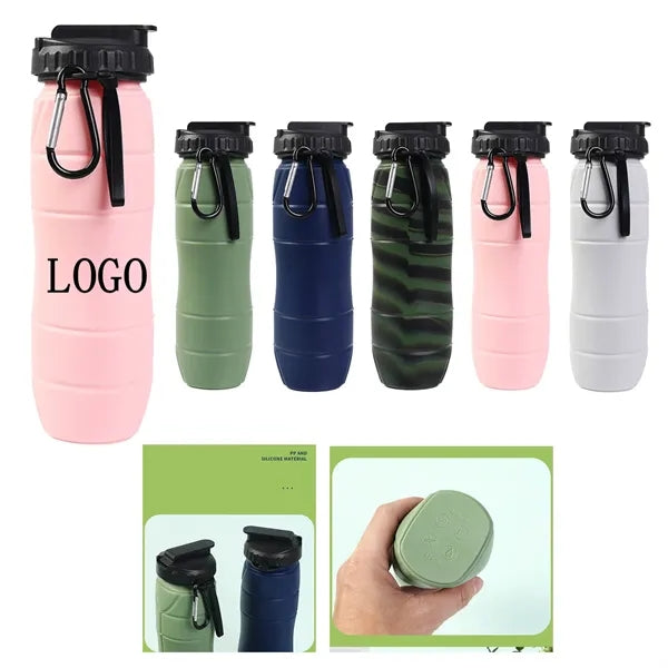 Portable Silicone Foldable Outdoor Travel Water Bottle