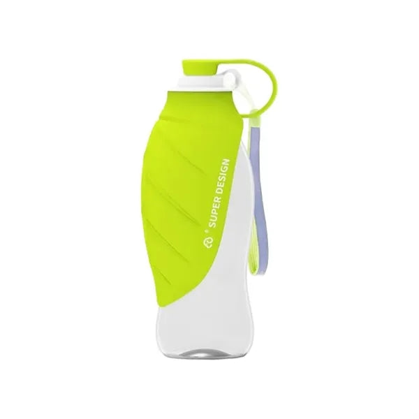 Portable Pet Water Bottle with Leaf Design for Dogs