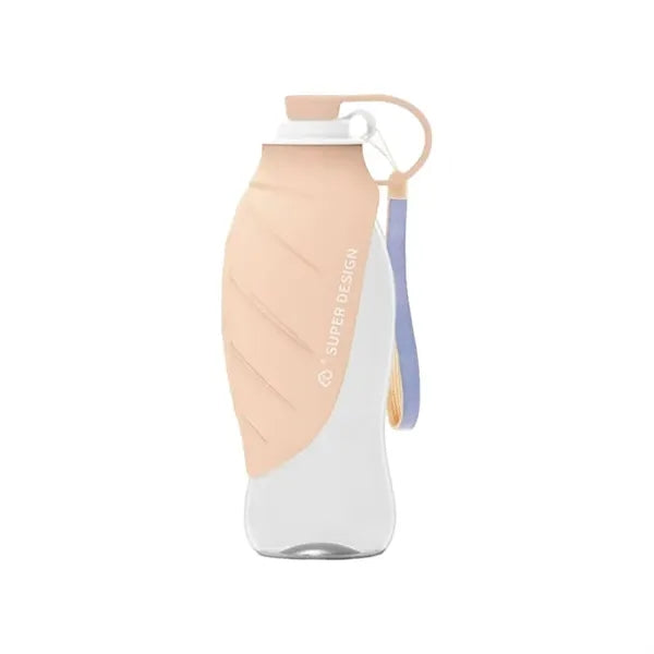 Portable Pet Water Bottle with Leaf Design for Dogs