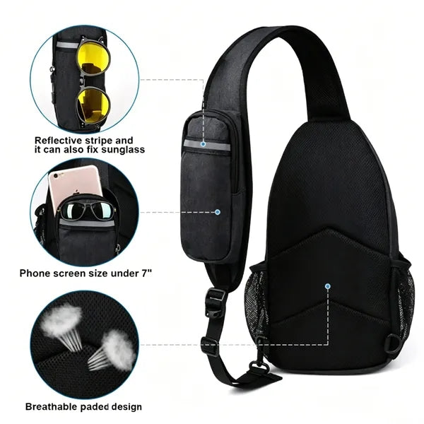 Large Capacity Nylon Sling Bag