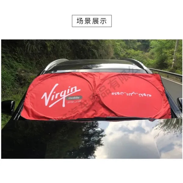 Foldable Car Windshield Sunshade with Logo Printing
