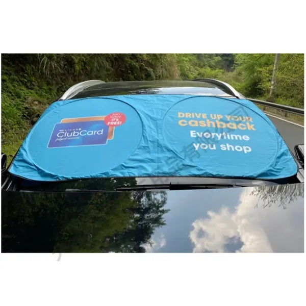 Foldable Car Windshield Sunshade with Logo Printing