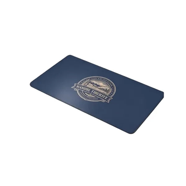 Logo PU Leather Desk Mat Waterproof Mouse Pad