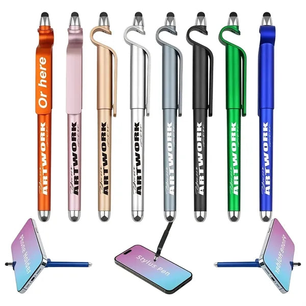 3-in-1 ABS Pen W/Phone Stand
