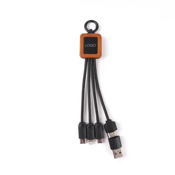 Bamboo Light-Up Logo Charging Cable