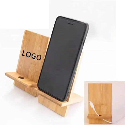 Portable Bamboo Phone Stand