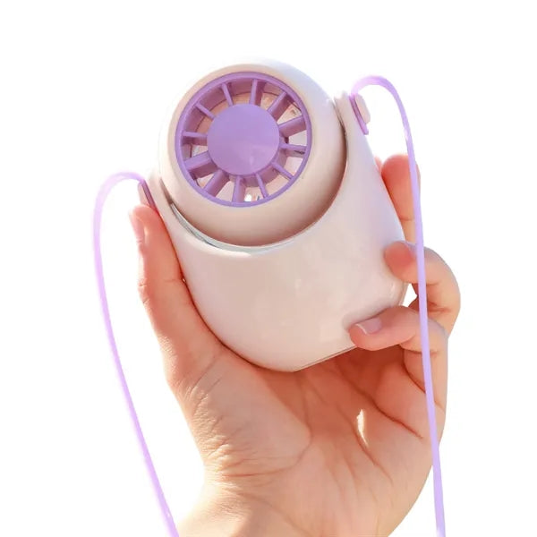 Portable Neck & Handheld Fan USB Rechargeable Summer Cooler