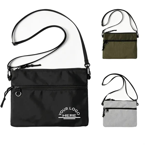 Oxford Fabric Crossbody Bag with Detachable Strap