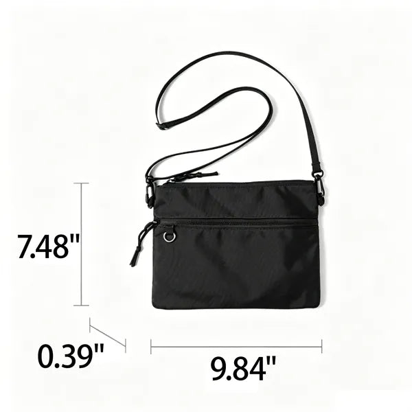 Oxford Fabric Crossbody Bag with Detachable Strap