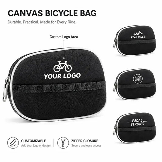 Canvas Bicycle Bag with Logo