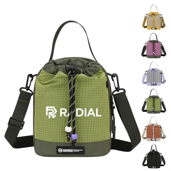 Lightweight Drawstring Bag Adjustable Shoulder Travel Tote