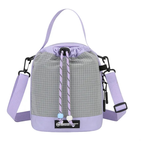 Lightweight Drawstring Bag Adjustable Shoulder Travel Tote
