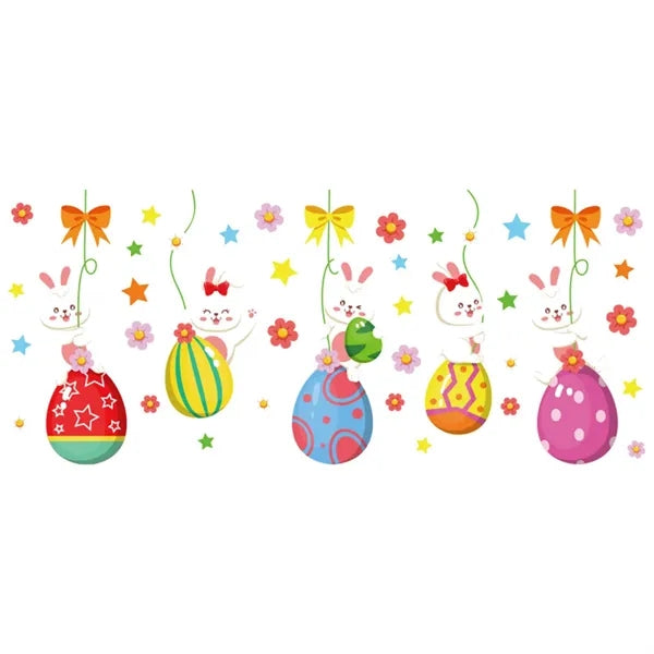 Easter Egg Window Puzzle Stickers set