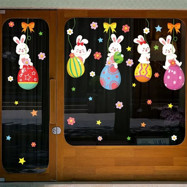 Easter Egg Window Puzzle Stickers set