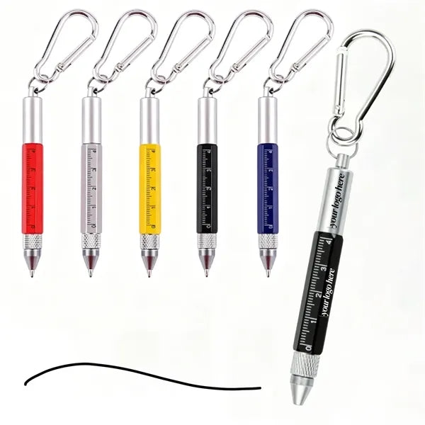 6 in 1 Metal Tool Pen with Attachment