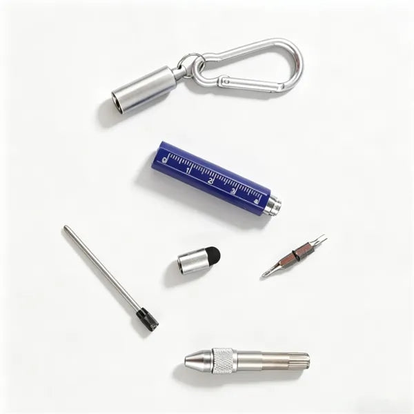 6 in 1 Metal Tool Pen with Attachment