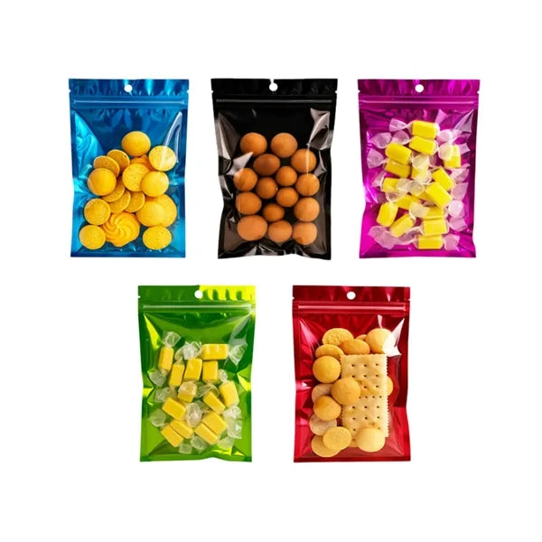 Resealable Food Packaging Bags with Clear Window